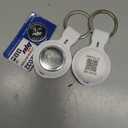 2 Pack Tracker Tags [Apple MFi Certified] Pair with Apple Find My (iOS Only) Bluetooth Air Smart Tags Key Finder Item Locator Waterproof Finder Worldwide Tracking for Pets Wallet Backpack Dogs Luggage (white)