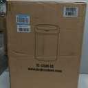 BestOffice | 13 Gallon Trash Can with Lid | Automatic Touchless Garbage Can | Odor Control | Modern Oval Design | Easy to Clean | Stainless Steel | Fits Any Kitchen, Bathroom, Office or Home