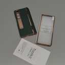 Kalernd for Samsung Galaxy Z Fold 6 Phone Case,Luxury Premier Genuine Leather,Full Body Hinge Protection,Built-in Screen Protector,Kickstand Slim Protective Cover for Galaxy ZFold 6 (Green)