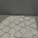 Gold Velvet Throw Pillow Covers Off White: 2 Pack 16x16 Inch Square Decorative Pillow Cases for Bedroom Sofa Couch Living Room