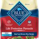 Blue Buffalo Life Protection Formula Adult Dry Dog Food, Helps Build and Maintain Strong Muscles, Made with Natural Ingredients, Beef & Brown Rice Recipe, 34-lb. Bag, Best By: 2026 JUL 29