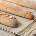 uxcell 2Pcs Perforated French Bread Baking Pan, 15" x 6.3" Toast Molds Tray, 2 Wave Loaves Baking Tray for Baking Loaf Bread (Black)