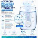 Hydrogen Water Tablets for Drinking Water H2 Molecular Hydrogen Tablets for Men & Women,90 Servings