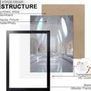KTKDE A1 Picture Frame,23.4x33 Poster Frame Black Woodgrain, Vertical & Horizontal Wall Hanging Large picture frames for Photos, Posters & Art Prints