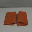 MIULEE Pack of 2 Decorative Outdoor Solid Waterproof Throw Pillow Covers Faux Linen Garden Farmhouse Cushion Cases for Summer Patio Tent Balcony Couch Sofa 12x12 Inch Rust