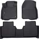 Auxko All Weather Floor Mats Fits for Honda CR-V 2023 2024 2025 2026 (Include Hybrid) TPE Rubber Liners Accessory for Honda CRV 2023 2024 2025 2026 Odorless Anti-Slip Mats Black