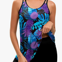 Arolina Tankini Swimsuits for Women Tummy Control Two Piece Bathing Suits Flowy Swim Tops with Boy Shorts, Size M