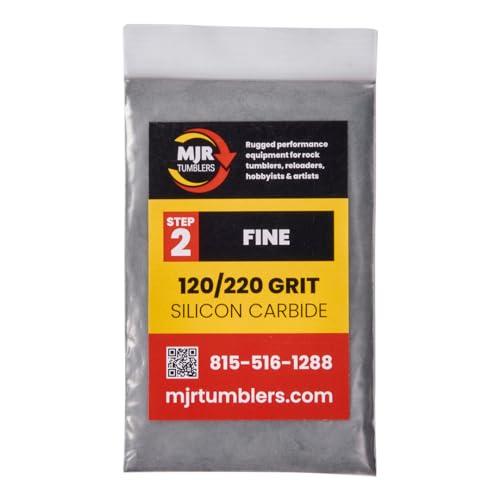 1lb of MJR Tumblers Premium 120/220 Fine Silicon Carbide Rock Polishing Grit for Step/Stage 2, MJR Tumblers is a Disabled and Veteran Owned Company Proudly Located in USA