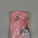 FAVE 26 Inches Pink WigSynthetic Wig for Women Heat Resistant Long Pink Wig Middle Part Light Pink Wigs Natural Looking Party Wigs for Women Colorful Wigs for Daily/Party/Cospaly