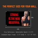 5x3 FT Gym Banner Motivational Fitness Inspirational Workout Tapestry, 60"L x 36"W