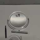 Auxmir 1X/ 30X Magnifying Mirror, Makeup Mirror with Tweezer, 6.8'' Double Sided Round Vanity Tabletop Mirror, 360 Rotation Portable for Dressing Table Desk Bathroom Bedroom Travel, Clear