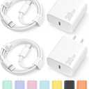 iPhone 17 16 15 Charger Fast Charging Type C Chargers USB C Charger Block iPhone 17 16 15 Air Pro Max Chargers with 6FT Cable for iPhone 17/17 Plus/17 Pro Max/16/16 Plus/16 Pro Max/15 Pro Max/iPad Pro