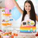 DOITOOL 36 Pcs Back to School Cake Decoration Flags for Party Desserts Classroom Supplies Cake and Cupcake Toppers School Activity Decorations