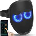 brookhaus Led Mask, Bluetooth App Controlled Halloween Masks, Luminous Mask for Adults, Light up Costumes Masks
