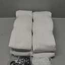 Pleated Cream Beige Linen Blackout Curtains for Bedroom 90 Inch Length 2 Panels Pinch Pleat Back Tab Neutral Farmhouse Living Room Darkening Curtains Track System Thermal Insulated Black Out Drapes (40"W x 90"L (Pack of 2))