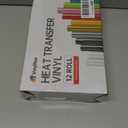 VinylRus Heat Transfer Vinyl Bundle 12 Roll-12 x 5ft Iron on Vinyl Roll for Shirts,HTV Vinyl for Silhouette Cameo, Easy to Cut & Weed (Multicolor-12 Pack)