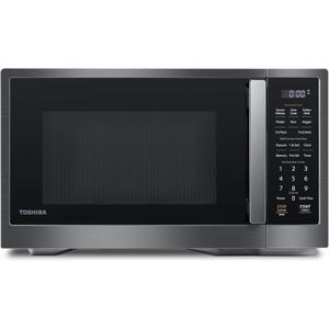 TOSHIBA ML4-EM12PA(BS) Countertop Microwave Oven with Stylish Design As Kitchen Essentials, Smart Sensor, 13 Auto Menus&Mute Function, 1.2 Cu Ft with 12.4" Turntable, 1000W, Black Stainless Steel