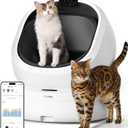 PETLIBRO Luma Automatic Cat Litter Box AI Waste Analysis, Open-Top Self Cleaning Litter Box, in-App Usage Tracking Multi-Cat Recognition, Triple Safety Protection Odor Control LitterBox (White)