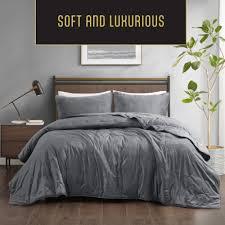 Modavari Quilt Sham King Grey Modavari Quilt Sham King Grey