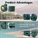 Portable Clip-On Fan, Mini USB Rechargeable 360 Rotatable Fan, 3-Speed Silent Mini Bladeless Fans (Green and Green)