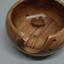 VANIYA CRAFTS Handmade Acacia Wood Yarn Bowl  Large Knitting & Crochet Holder for Tangle-Free Crafting  6.5 x 3 (Natural Finish)  Gift for Knitters & Crocheters