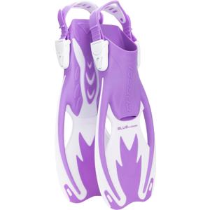 Cressi Rocks Fins, Kids Open Heel Short Fins with Adjustable Straps for Snorkeling and Swimming - Cressi: Quality Since 1946