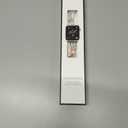 KADES Compatible for Apple Watch Series 10 46mm/42mm Series 9 8 7 45mm/41mm Series 6 5 4 SE 44mm/40mm Series 3 2 1 42mm/38mm, Sparkling Bling Diamond Band with Full Diamonds Case (Rose Gold with Black Pearl Shell)