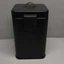 Dog Poop Trash Can Outside, 5L/1.3Gal Metal Dog Waste Trash Can with Lid, Foot Pedal, Pet Waste Container with 40 Bags, Poop Bucket with Lid Soft Close for Pet, Black