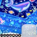 21 Sets of Films, Projector Night Light for Kids Bedroom, Ceiling, Star Galaxy Projector, Baby Night Light Projector, Light Projector for Kids Girls with 360° Rotating, Christmas, Nursery, Room Decor