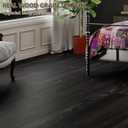 Peel and Stick Floor Tile, Luxury Vinyl Plank Flooring 36-Pack 54 Sq.ft, Real Wood Look Self-Adhesive Vinyl Floor Tiles, Easy DIY for Kitchen, Bedroom and Living Room, Black Grain
