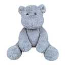 Doindute Gray Plush Hippo Stuffed Animal Toy, Soft Cuddly Plushie Hugger Toy for Boys & Girls, Gifts for Kids or Girlfriend, 8.5 Inches