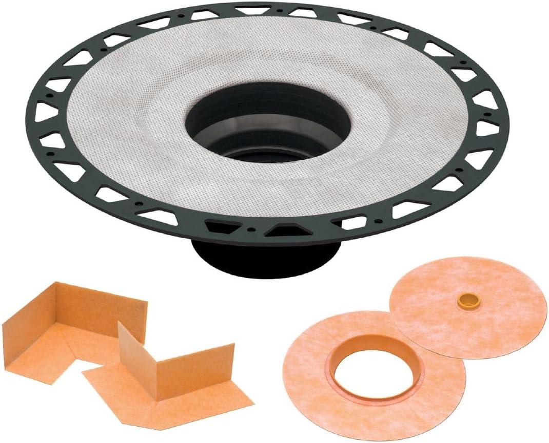Schluter Kerdi-Drain ABS Flange Shower Drain Kit with Seamless Bonding Integration - Ideal for New and Renovation Projects - 2" Outlet - KD2FLKABS