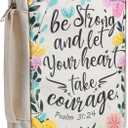 Mr. Pen- Bible Cover Case, Carrying Book Case with Durable Handle, Bible Protective Church Bag for Men & Women, Christian Gifts, Spring Blooms