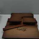 StrongTek Bamboo Two Step Stool for Adults and Kids, Bed Stepstool with Anti-Slip Bottom, Heavy Duty for Kitchen, Bathroom, Bedside Step Stool, Wooden Step Stairs 350 lbs Capacity (Dark Chocolate)