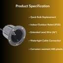 Ironsmith Lighting Products In Ground Well Light Body Only Fixture - Bronze Color, Halogen and LED Bulb Compatible with 36" Lead Wire for 12 Volt Applications