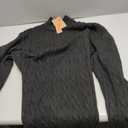 PJ PAUL JONES Mens Quarter Zip Sweater Cable Knitted Pullover Sweaters Textured Solid Colors Sweater (XX-Large, Black)