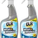 CLR Mold & Mildew Clear, Bleach-Free Stain Remover Spray Works on Fabric, Wood, Fiberglass, Concrete, Brick, Glass, and More - EPA Safer Choice, 32 Fl Oz (Pack of 2)