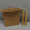 9 Inch Beeswax Taper Candles 18 Pack, Natural Unscented Beeswax Candle Sticks-10 Hours Smokeless Long Burning Pure Bees Wax Candles for Home, Handmade Dripless Taper Candle