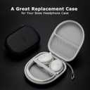 Ginsco Universal Headphone Case Compatible with JBL Tune 510BT 720BT, Sony WH-CH 720N/WH-CH520, with Bose/JBL/Soundcore Life Q20i Q30/BERIBES/TOZO/KVIDIO etc. Waterproof Carrying Case (Gray White)