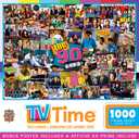 MasterPieces - 1000 Piece Jigsaw Puzzle, 90s TV Shows Collage, Fun for Adults, Family, Kids, Non-Glare Finish, 19.25" x 26.75"