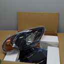 2001-2007 Dodge Caravan Headlight Assembly for 01-07 Dodge Caravan /01-03 Chrysler Voyager /01-04 Chrysler Town and Country /05-07 Town & Country (Fits Base Model ONLY) (OE Replacement, Chrome Housing Amber Reflector)