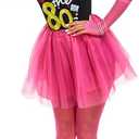 Gorkonpy 80s Outfit Woman Adult Halloween 80s Costumes for Woman (Medium), Only Skirt