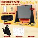 300W Chicken Coop Heater, Double Sided Heating with Adjustable Temperature Remote Control & Timer Function, Hanging Chicken Coop Heater for Winter Warmth, Includes Gloves and Chew-Proof Cord