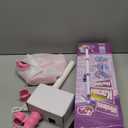 Kids Rechargeable Karaoke Machine Toys with Adjustable Stand, 3-5 4-6 7 8 Year Old GirlsWireless Microphone Gifts, Bluetooth Speaker with 2 Mic Toddler Birthday Gift for Girl Ages 3-8 (Pink)