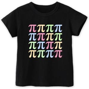 Pi Day Shirt Kids  Toddler Boys Girls Happy Pi Day T-Shirt  Math 3.14 Pie Pineapple Funny Tee 3T-7T (Black)