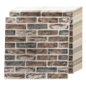 Art3d 52.5 Square Feet (Pack Of 10) Wall Panel Brick, Brown