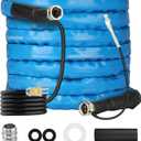 RVGUARD 25FT Heated Water Hose for RV, -20 ℉ Freeze Protection Heated Water Hose with Energy-Saving Thermostat, Lead and BPA Free for RV/Home/Garden