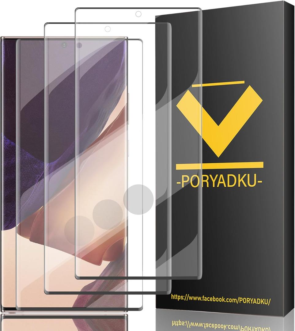 XDesign Tempered Glass For Samsung Galaxy Note 20 Ultra Screen Protector[3 Pcs], Easy installation, 9H hardness Scratch resistant, Fingerprint Compatible with Note 20 Ultra 5G Glass Screen Protector