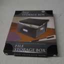 Snap N Store Storage Box, Letter, 11 3/4w x 9 3/4d x 9 1/2h, Black