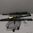 Zenna Home Tension Pole Shower Caddy Corner Organizer, Adjustable Standing Shower Caddy with 4 Baskets, Rust Resistant Bathroom Tension Rod Organizer, 60 to 97 Inch, Matte Black